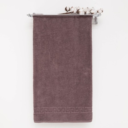 Terry towel with a border 50x90 cm, quail, cotton 100%, 430g/m2