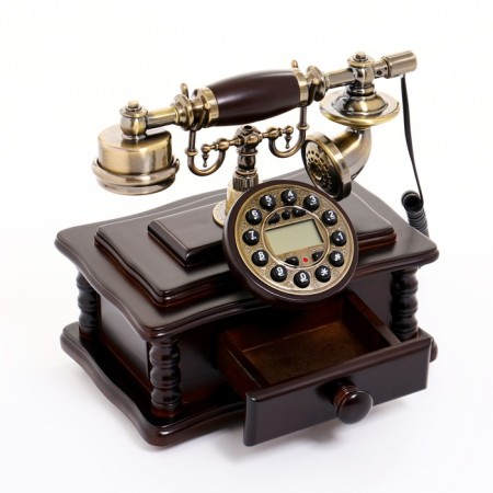 Retro-telephone "Writing table", with a box, 16 x 25 x 26 cm-2