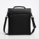 Male bag on the Textura valve, external pocket, black color