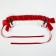 Carnival bandage "Lolita", red color with white lace