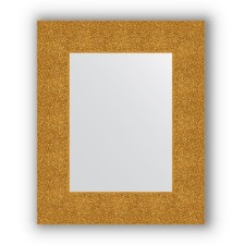 Mirror in the baguette frame - gold minting 90 mm, 46 x 56 cm, evoForm