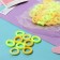 Hair elastic band "Mahrushka" (set 72 pcs) 1.5 cm, yellow shades