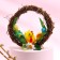 Decorative Easter wreath "Chicken and chickens" 8x15x15 cm