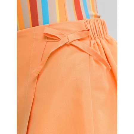 Bathing shorts for girls, height 128 cm, peach color-2