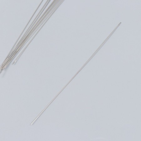 Needles metal for beads in a glass flask thin set 10 pcs Ø 0.45x120 mm 1.5x1.5x14 cm-2