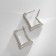 Earrings with rhinestones Xuping rectangle confidence, white color in silver