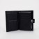 Male purse on the button, 3 in 1, for auto documents, passports, bills, pockets for cards, for coins, black color