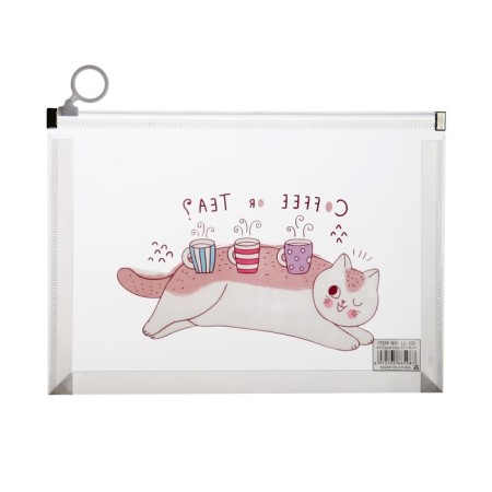 Lightning folder-convert format A5, 180MKR, with a drawing "Cat", mix-8