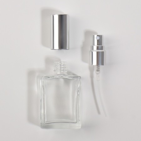 Perfume bottle, with a spray, 15 ml, silver color-9