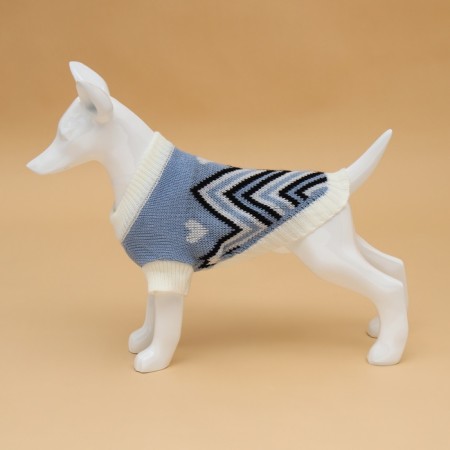 Sweater "Wave", XS (DS 17, Osh 17, OG 23-37 cm), Blue-3