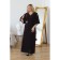 Female dress, size 58, black color, pink
