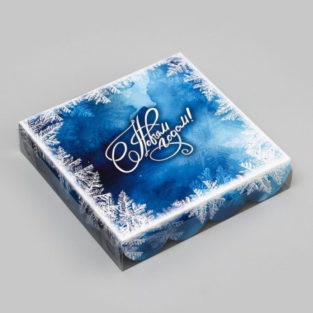 Bearbox, confectionery packaging, "New Year tree", 15 x 15 x 3 cm, New Year-2