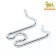 Link for a strict collar - half -reaches, chrome steel, thickness 2.5 mm