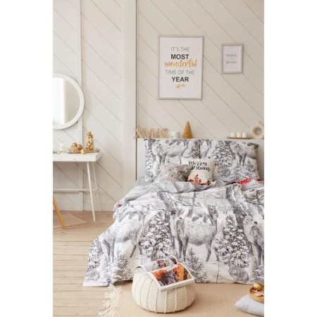 New Year. Bed linen "Ethel" Duet Forest Tale 143*215 cm - 2 pcs, 240*220 cm, 70*70 cm - 2 pcs-8