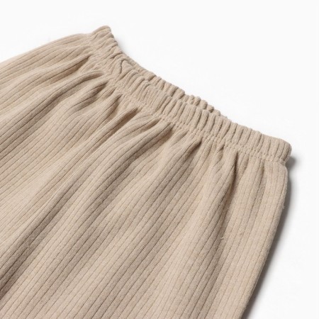Kit (blouse, trousers) children, beige color, height 80 cm-5