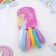 Hair elastic band "Mahrushka Sport" (set 6 pcs) volume brightness, 4.5 cm, mix