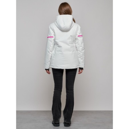 Ski jacket female, size 44, white color-11