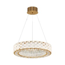 Suspension lamp Maytoni Mod336PL-L120G3K, LED, 40 W, 580x580x3180 mm, 5060 lm, 3000k, gold