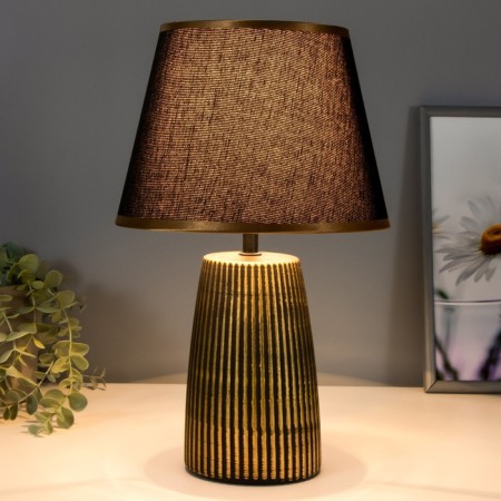 Jolani lamp E14 40W Black with a golden patina 23x23x36.5 cm Risalux-1