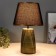 Jolani lamp E14 40W Black with a golden patina 23x23x36.5 cm Risalux
