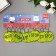 Keychain plastic reflective stop 5.5x5.5 cm, mix