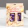 Candle in the cake jubilee "line" (set 2 in 1), number 30, purple metallic, 6.5 cm