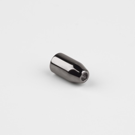 Tip for a cord, d = 3 mm, 14 × 7 mm, 10 pcs, black nickel color-2