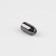 Tip for a cord, d = 3 mm, 14 × 7 mm, 10 pcs, black nickel color