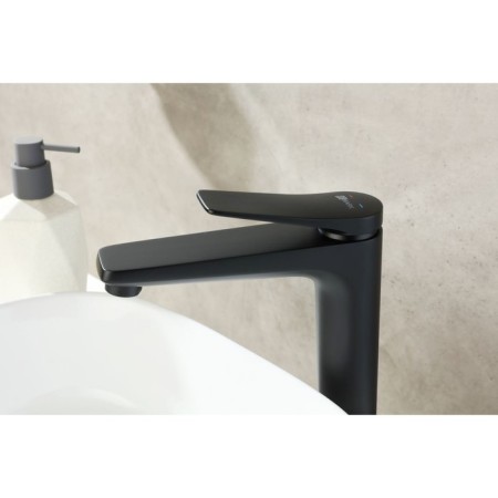 Lemark Bronx LM3709BL sink mixer, one -rod, tall, black-7