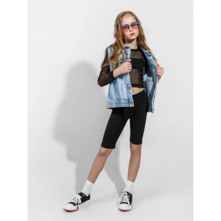 TOP for girls, height 128 cm, black color-8