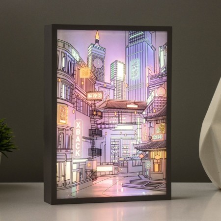 Nightlight "city" LED 3W white 3.5x15.5x21.5 cm-3