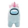 Plush AMONG US Toy with a horn, 30 cm, light blue