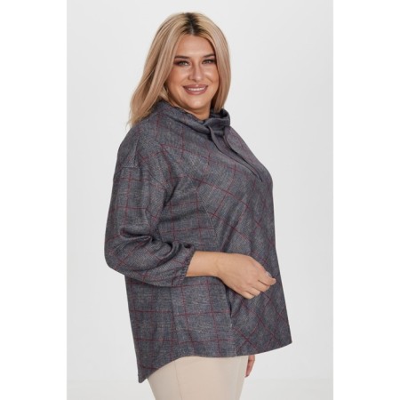 Female jumper, size 54, gray color-2