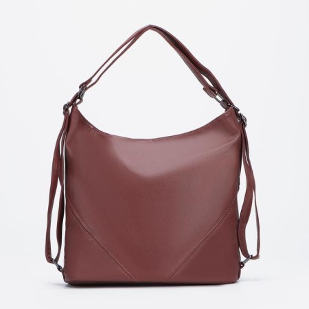 Bag-bag, lightning department, external pocket, adjustable belt, burgundy color