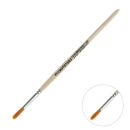 Brush Synthetics Round No. 3 (clip diameter 3 mm; hair length 16 mm), wooden handle, calligrata-3