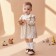 Dress with DL. Sleeve crumb I Wildflowers, height 80-86 cm, beige