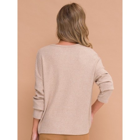Female jumper, size 48, beige color-2