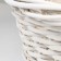 Stick of baskets, 49x18/45 cm, 39x16/38 cm, 30x13/33 cm, white, willow