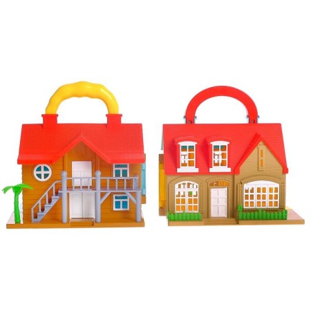 House for dolls "Cosiness" folding, with figures and accessories-1