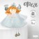 Christmas tree decoration "Fairy with a crown"