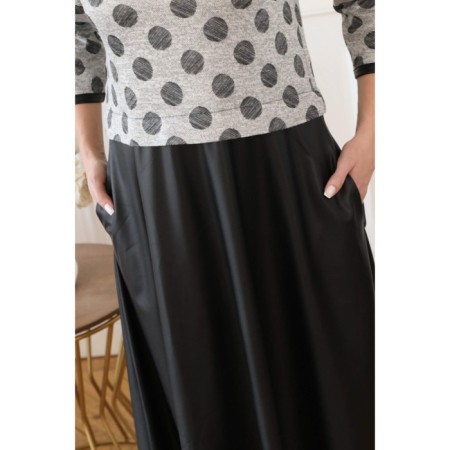Women's dress, size 42, gray color-6