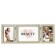 Photo frame plastic in 3 photos 10x15, 15x20 cm "sparkles" gold 18x50 cm