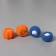 Balls for the washing of the share, set 4 pcs, d = 8 cm, blue/orange color