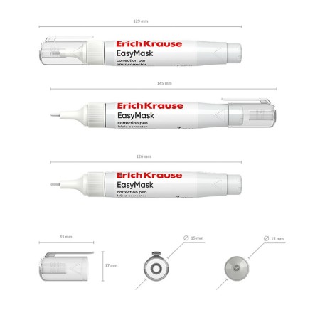 7 ml corrector handle, Erichkrause "Easymask", with a metal tip, economical consumption-1