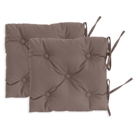 Pillow for a chair escar, size 40x40 cm, 2 pcs, brown color