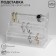 Top for clocks, bracelets, 3 rollers, 32 × 17 × 22 cm, D = 4.5 cm, the color is transparent
