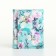 Women's wallet on the button, turquoise color