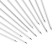 A set of skewers - skewers for barbecue 12 pcs, 20 cm, handle - ring, metal