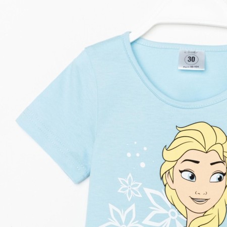 Children's T-shirt Disney "Frozen", height 98-104 (30), blue-11