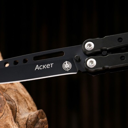 Bow Knife "Ascet" steel - 420, handle - steel, 20 cm-4
